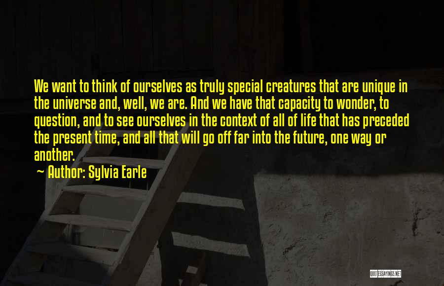 Thinking Of Someone Special Quotes By Sylvia Earle