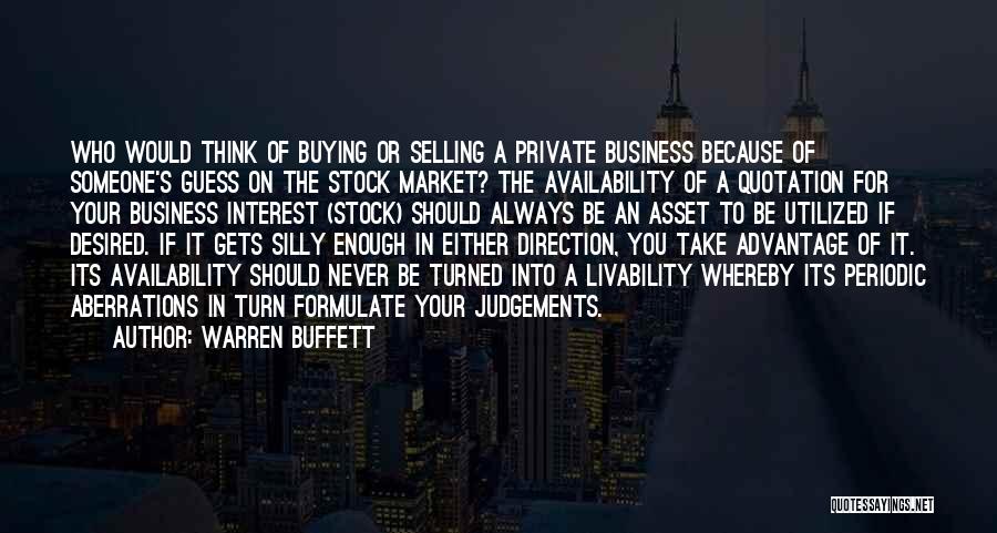 Thinking Of You Always Quotes By Warren Buffett