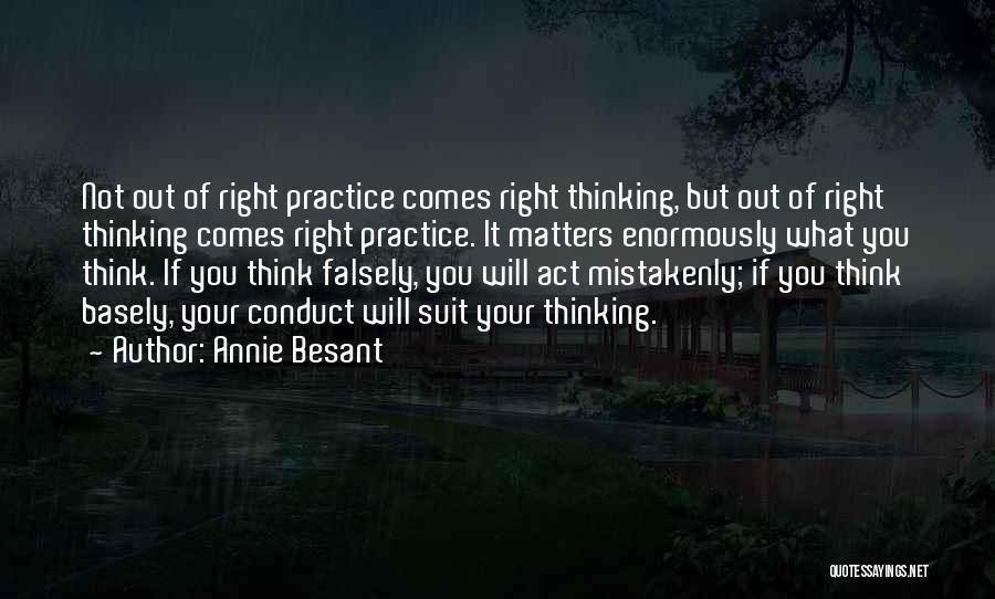 Thinking Peace Quotes By Annie Besant