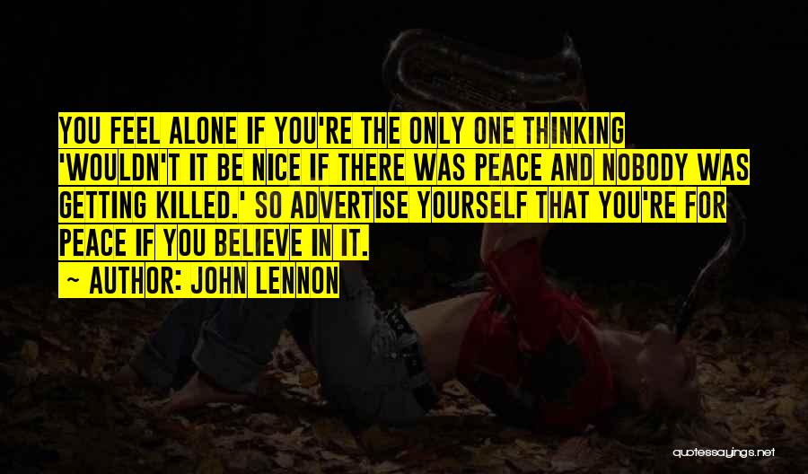 Thinking Peace Quotes By John Lennon