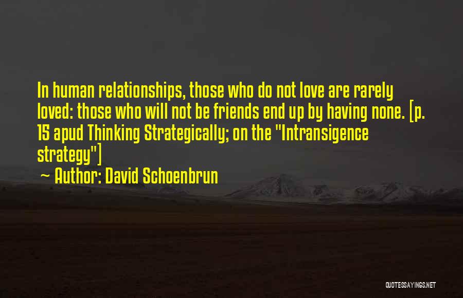 Thinking Strategically Quotes By David Schoenbrun