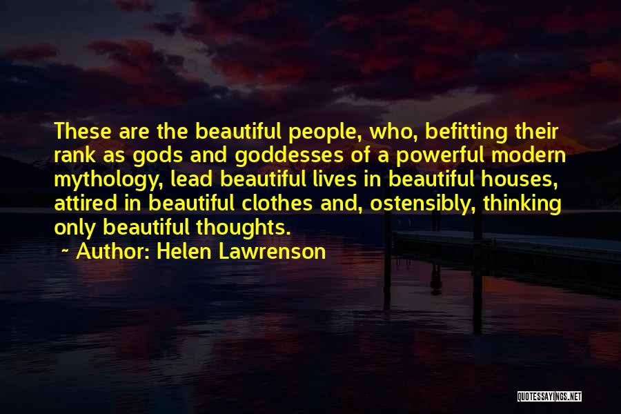 Thinking Thoughts Quotes By Helen Lawrenson
