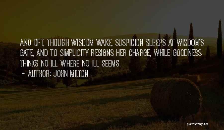 Thinking Too Much To Sleep Quotes By John Milton