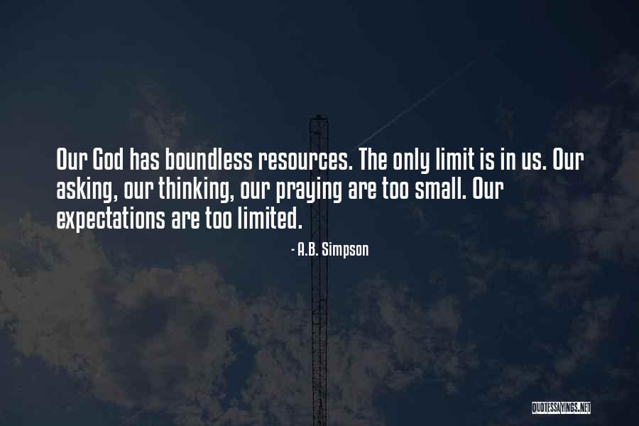 Thinking Too Small Quotes By A.B. Simpson