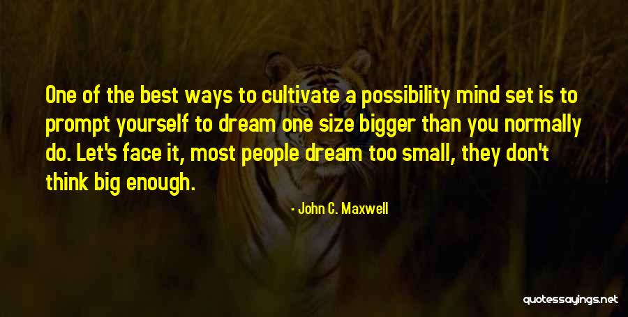 Thinking Too Small Quotes By John C. Maxwell