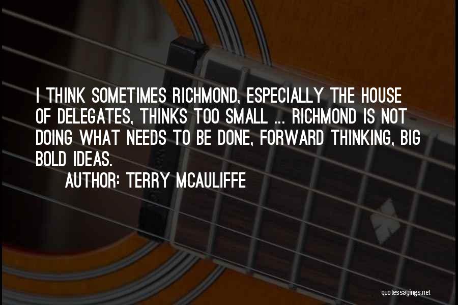 Thinking Too Small Quotes By Terry McAuliffe