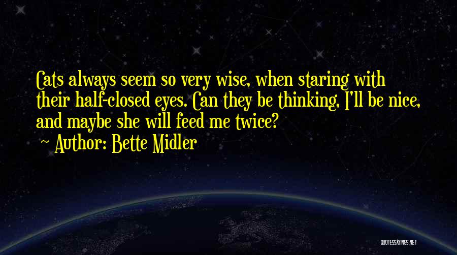 Thinking Twice Quotes By Bette Midler