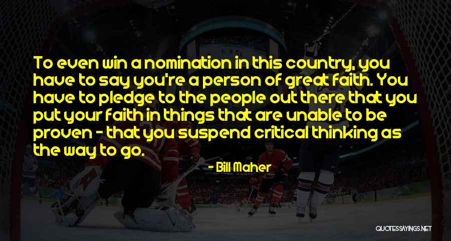 Thinking Win Win Quotes By Bill Maher Thinking Win Win Quotes By Bill Maher