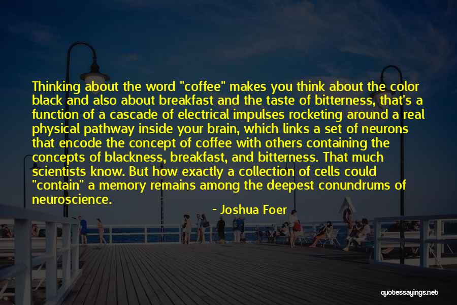 Thinking With Coffee Quotes By Joshua Foer Thinking With Coffee Quotes By Joshua Foer