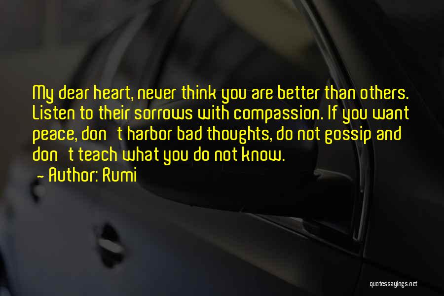 Thinking With Heart Quotes By Rumi