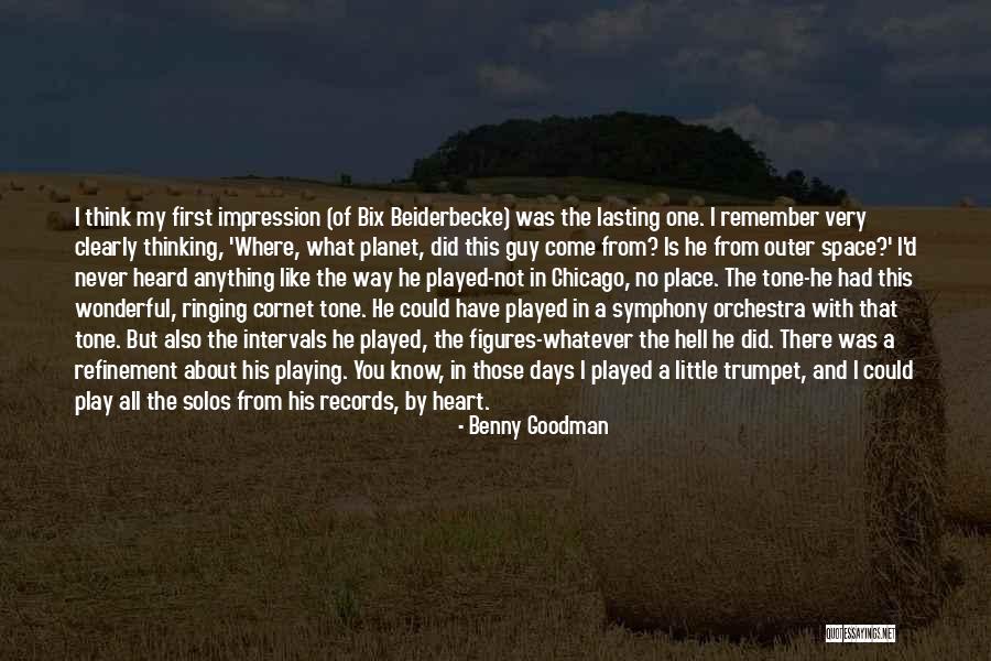 Thinking With The Heart Quotes By Benny Goodman Thinking With The Heart Quotes By Benny Goodman