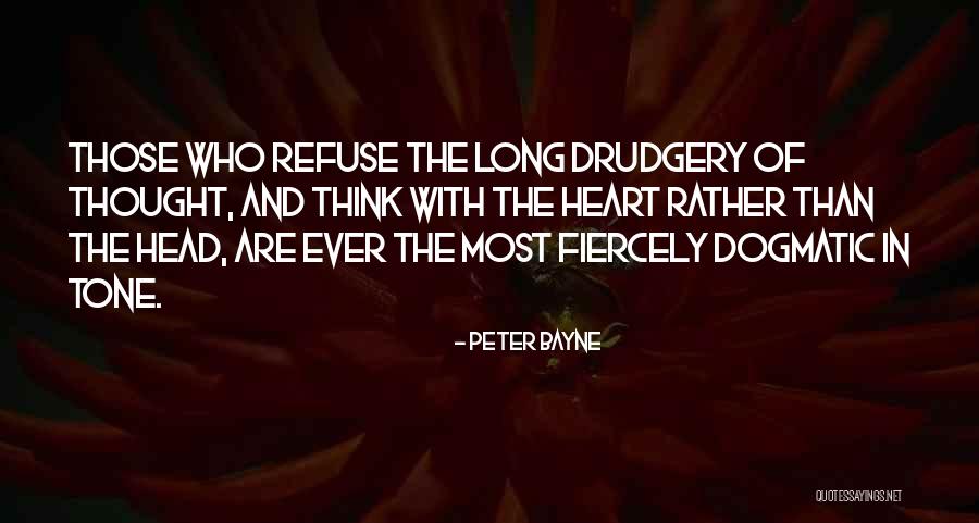 Thinking With The Heart Quotes By Peter Bayne