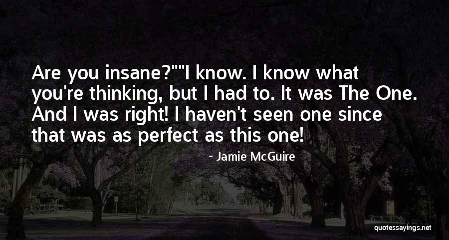 Thinking You Are Perfect Quotes By Jamie McGuire Thinking You Are Perfect Quotes By Jamie McGuire