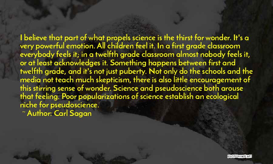 Third Grade Classroom Quotes By Carl Sagan