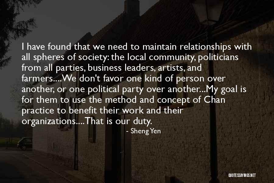 Third Party Relationships Quotes By Sheng Yen Third Party Relationships Quotes By Sheng Yen