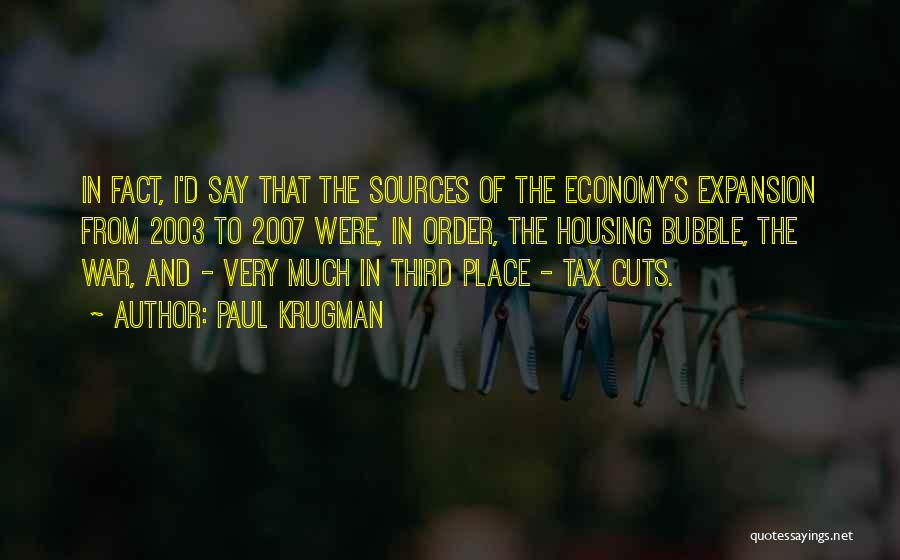 Third Place Quotes By Paul Krugman
