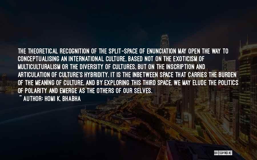 Third Space Quotes By Homi K. Bhabha