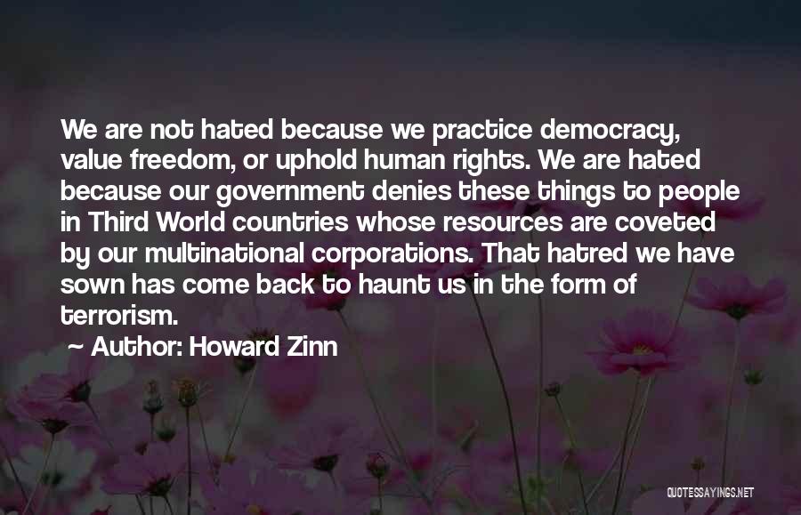 Third World Countries Quotes By Howard Zinn
