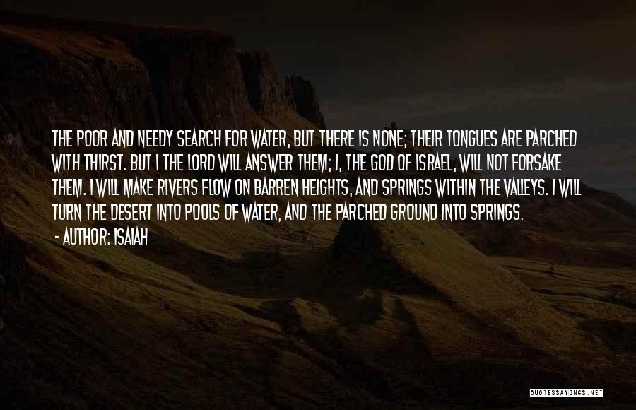 Thirst For Water Quotes By Isaiah