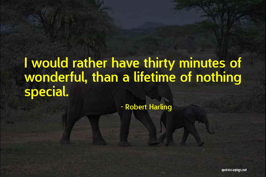 Thirty Minutes Quotes By Robert Harling