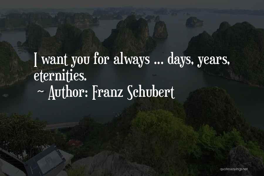 Thirty Years Anniversary Quotes By Franz Schubert