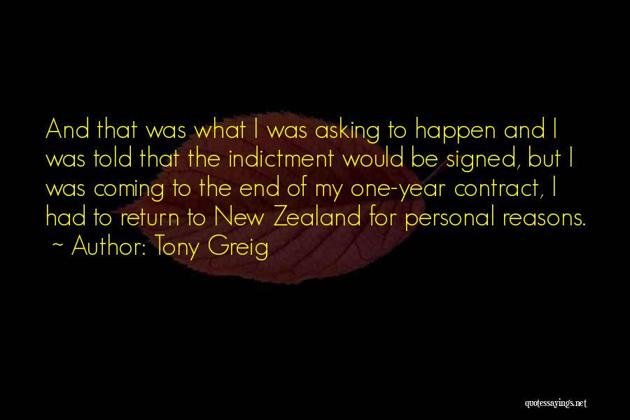 This Coming New Year Quotes By Tony Greig