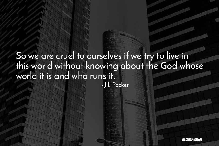 This Cruel World Quotes By J.I. Packer