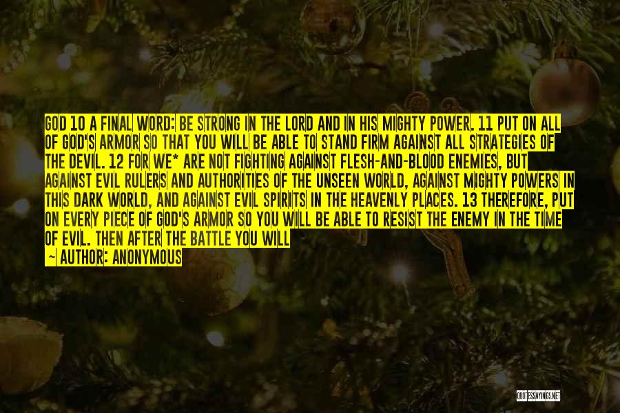 This Evil World Quotes By Anonymous