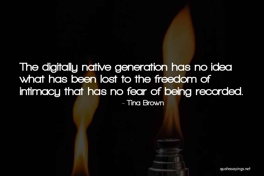 This Generation Being Lost Quotes By Tina Brown This Generation Being Lost Quotes By Tina Brown