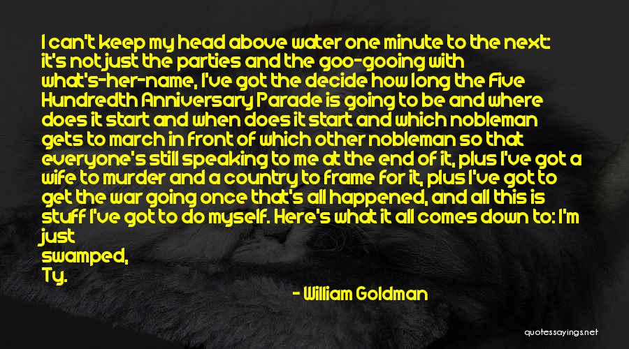 This Is Not The End Of Me Quotes By William Goldman