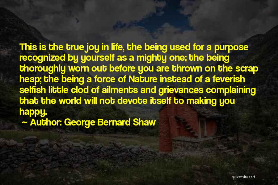 This Selfish World Quotes By George Bernard Shaw