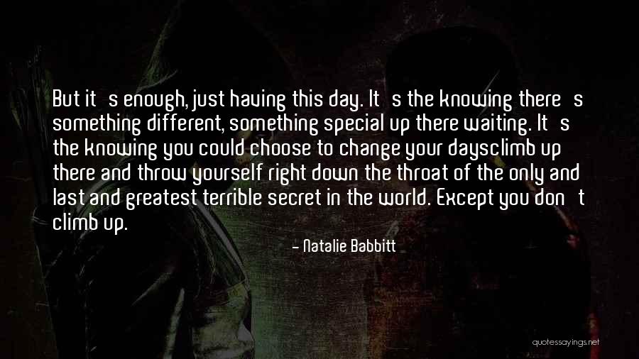 This Special Day Quotes By Natalie Babbitt