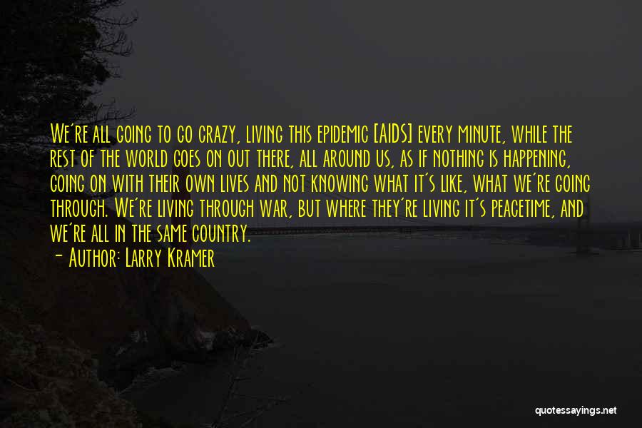 This World Is Crazy Quotes By Larry Kramer