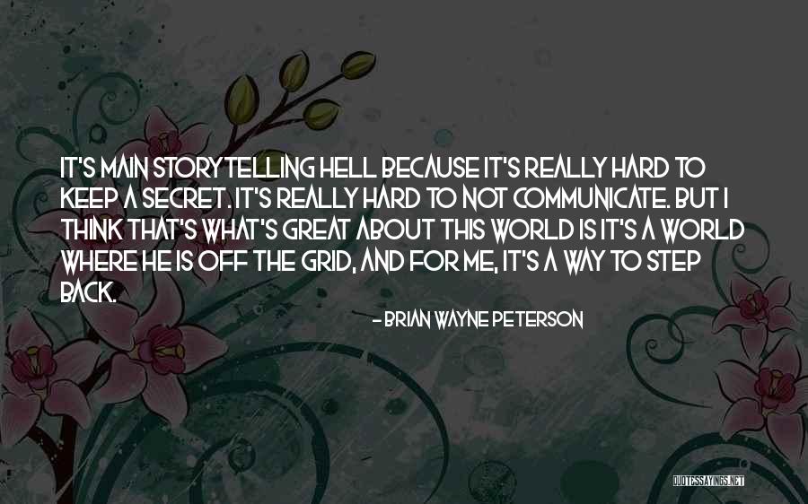 This World Is Not For Me Quotes By Brian Wayne Peterson