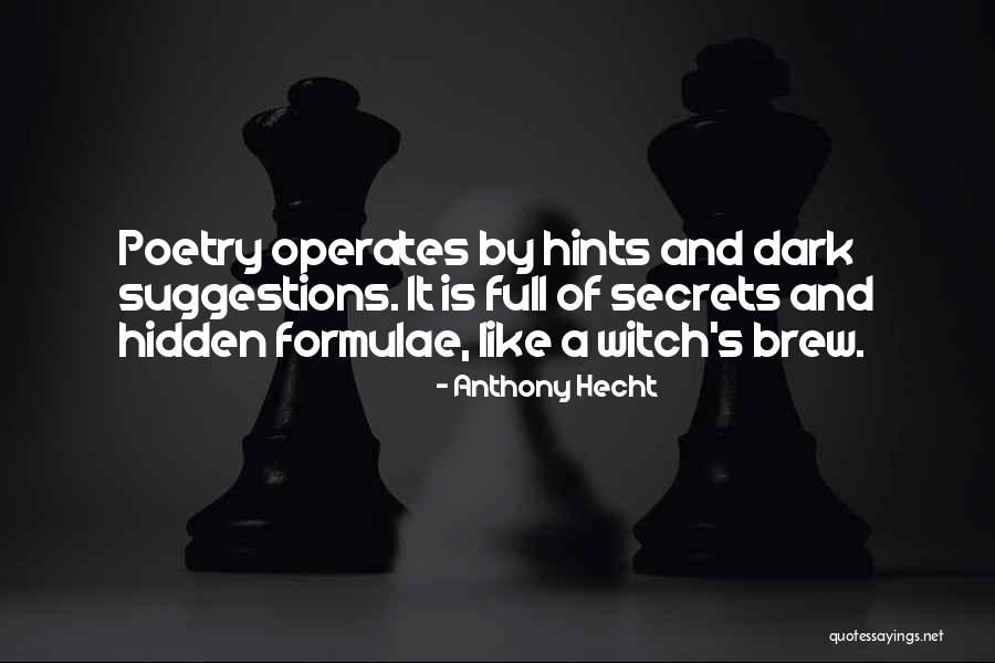 Thobits Quotes By Anthony Hecht Thobits Quotes By Anthony Hecht