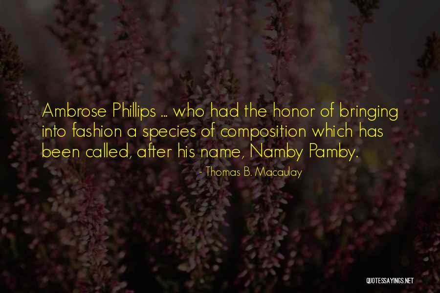 Thomas B. Macaulay Quotes 696576