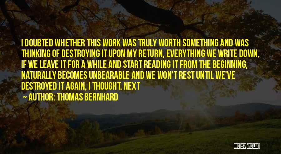 Thomas Bernhard Quotes 271199