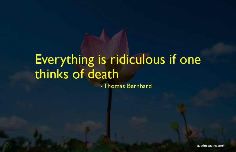 Thomas Bernhard Quotes 740325