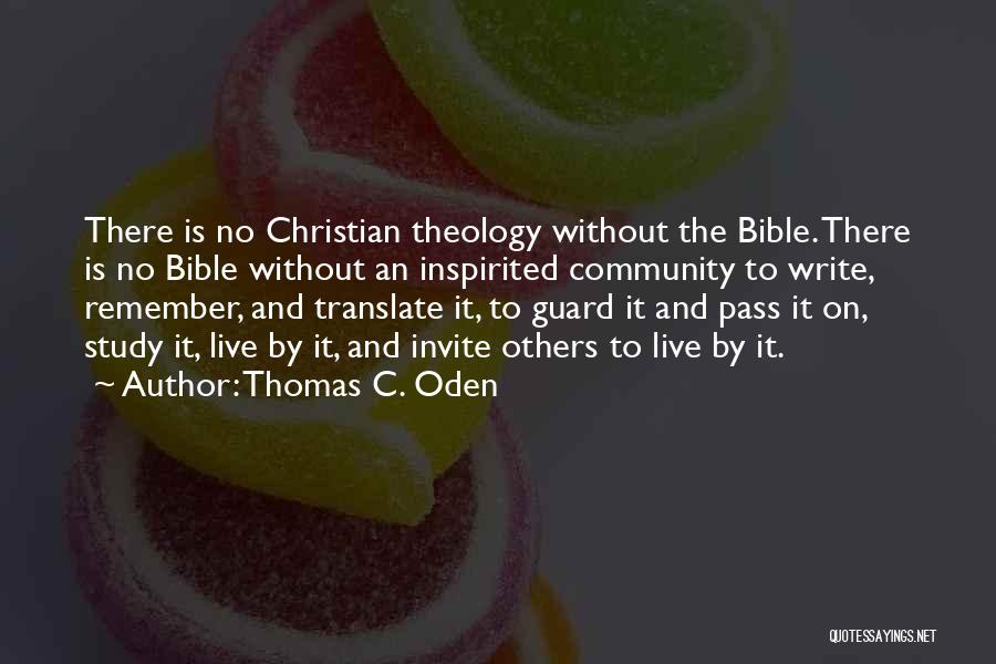 Thomas C. Oden Quotes 1341251