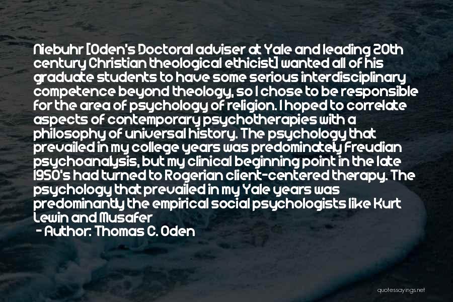 Thomas C. Oden Quotes 601279