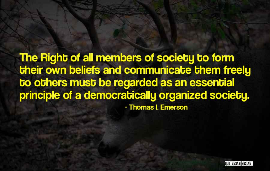 Thomas I. Emerson Quotes 1714612