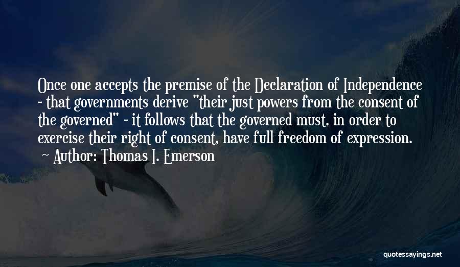 Thomas I. Emerson Quotes 1923627