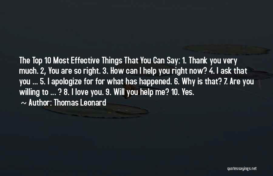 Thomas Leonard Quotes 491820