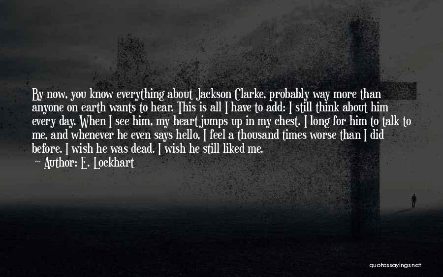 Thomas Plummer Quotes By E. Lockhart