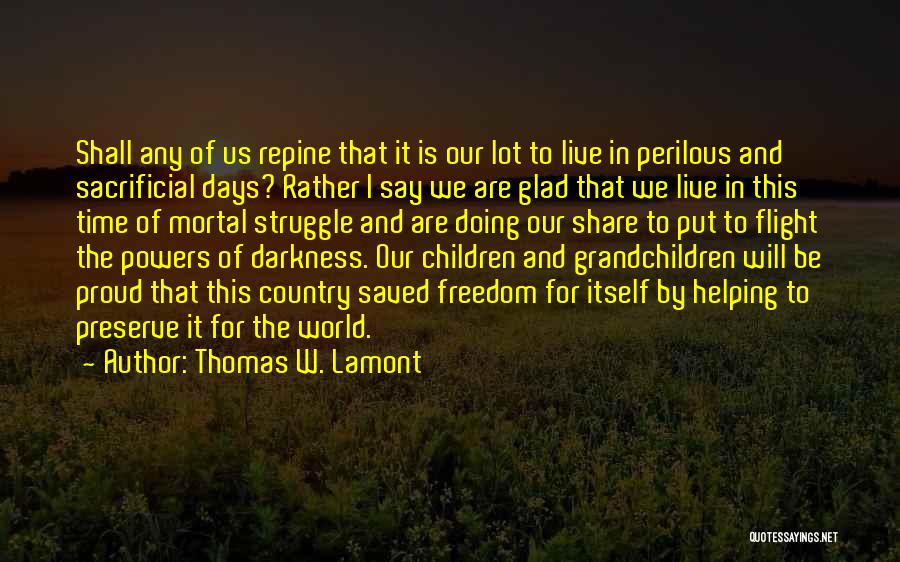 Thomas W. Lamont Quotes 1149844