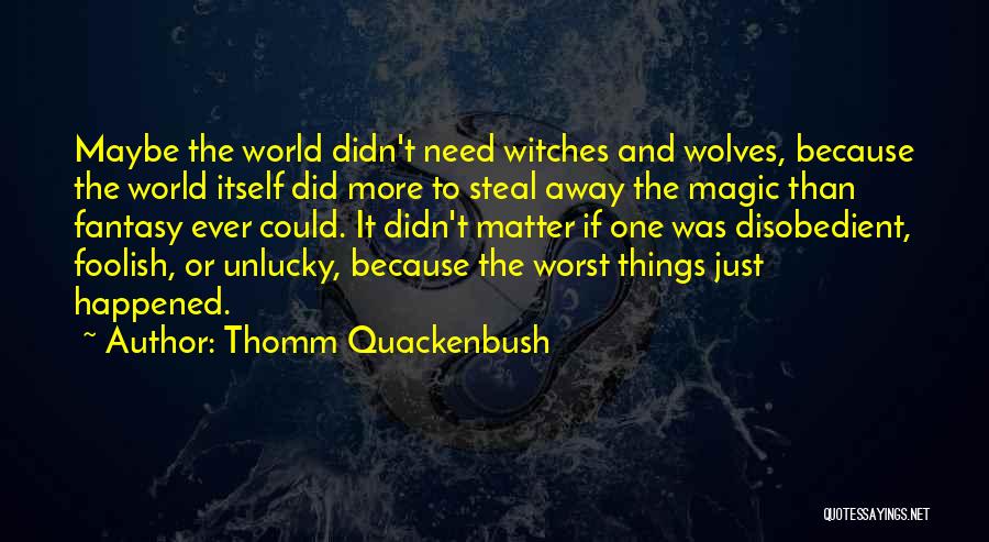 Thomm Quackenbush Quotes 1774593