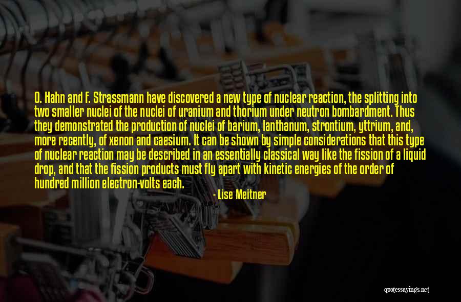 Thorium Quotes By Lise Meitner