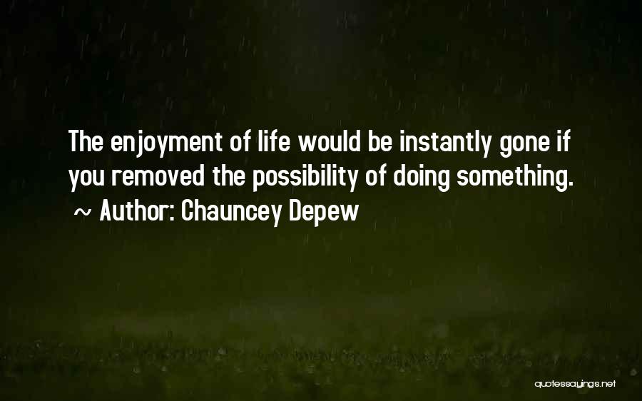 Thornbush Pit Quotes By Chauncey Depew