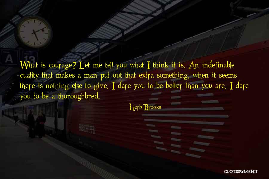 Thoroughbred Quotes By Herb Brooks Thoroughbred Quotes By Herb Brooks