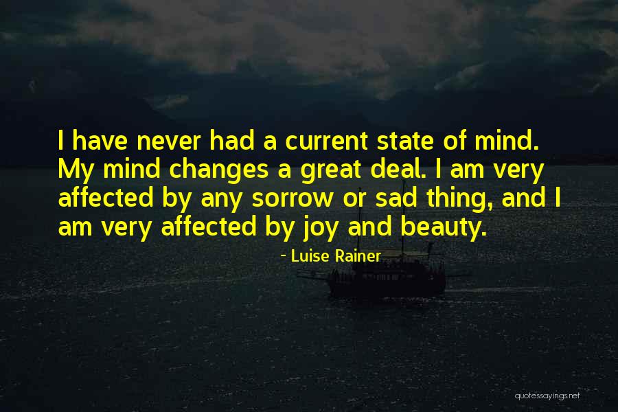 Thoroughness Character Quotes By Luise Rainer Thoroughness Character Quotes By Luise Rainer
